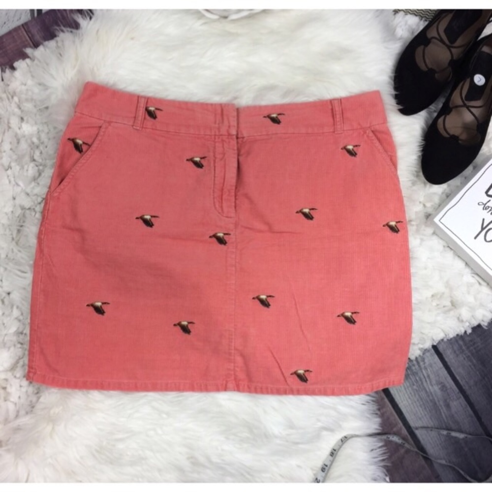 J. Crew Flying South Embroidered Skirt